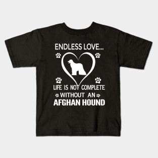 Afghan Hound Lovers Kids T-Shirt